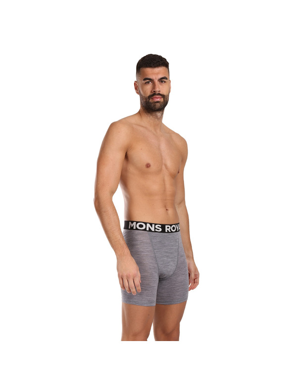 Mons Royale Moške boksarice Mons Royale merino sive