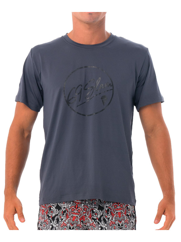 69slam Moško t-shirt 69SLAM BUBBLE GREY UPF +30
