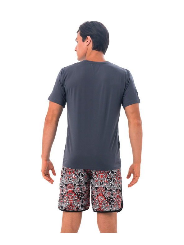 69slam Moško t-shirt 69SLAM BUBBLE GREY UPF +30