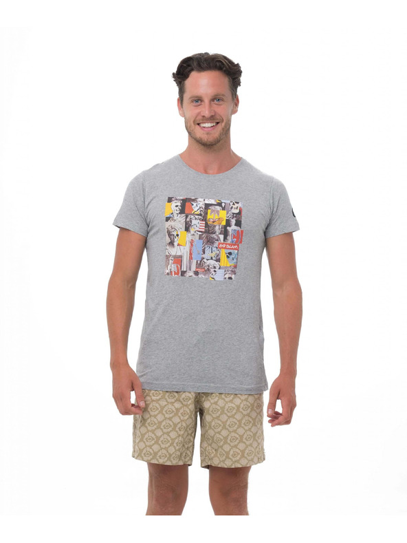 69slam Moško t-shirt 69SLAM SKULLAGE GREY