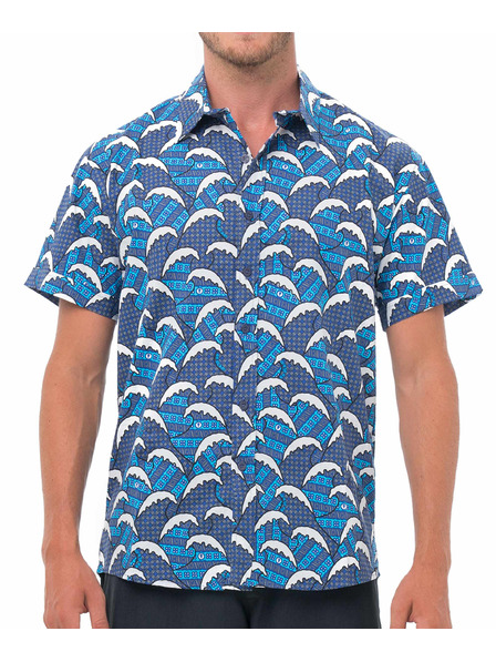 69slam Moška srajca 69SLAM BATIK WAVE