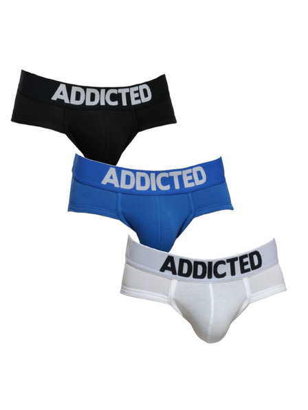 ADDICTED Komplet treh - moške spodnje hlače Addicted večbarvne