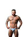 Andrew Christian Moški jockstrap Andrew Christian modri ALMOST NAKED