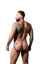 Andrew Christian Moški jockstrap Andrew Christian modri ALMOST NAKED