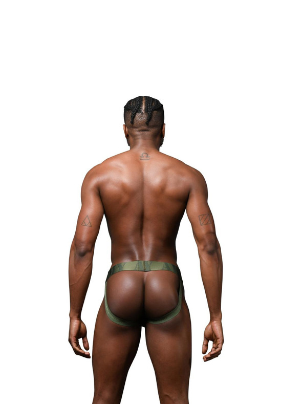 Andrew Christian Moški jockstrap Andrew Christian zelen ALMOST NAKED Military