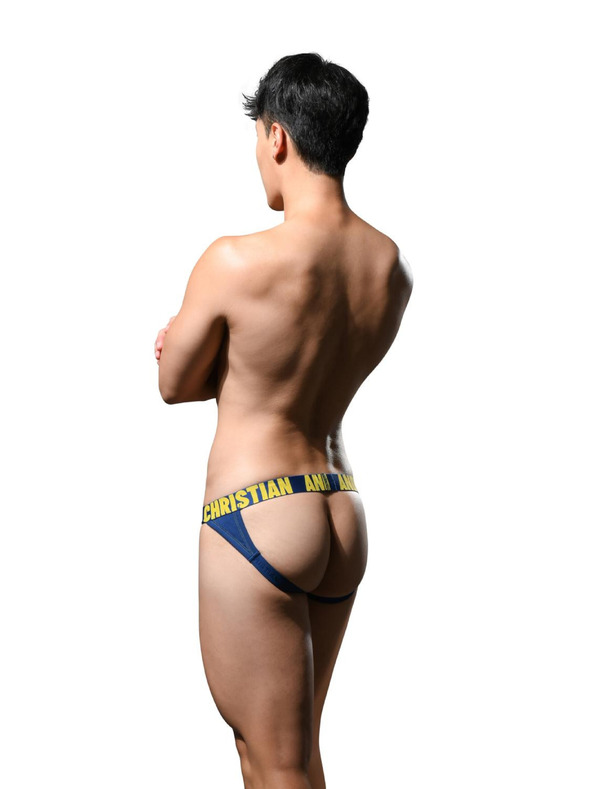 Andrew Christian Moški jockstrap Andrew Christian modri ALMOST NAKED