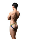 Andrew Christian Moški jockstrap Andrew Christian modri ALMOST NAKED