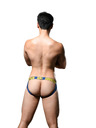 Andrew Christian Moški jockstrap Andrew Christian modri ALMOST NAKED