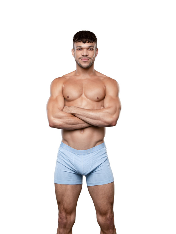 Andrew Christian Moške boksarice Andrew Christian modre MESH GYM