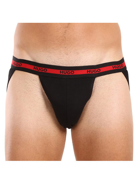HUGO Komplet treh - moške jockstrap HUGO črne