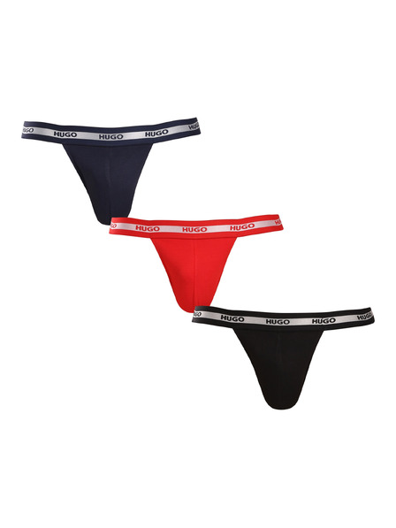 HUGO Komplet treh - moške jockstrap HUGO večbarvne