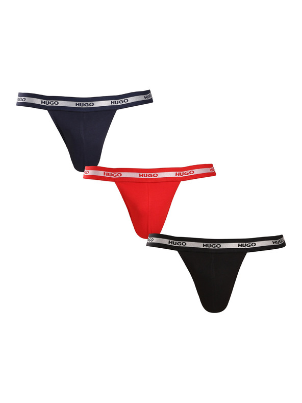 HUGO Komplet treh - moške jockstrap HUGO večbarvne