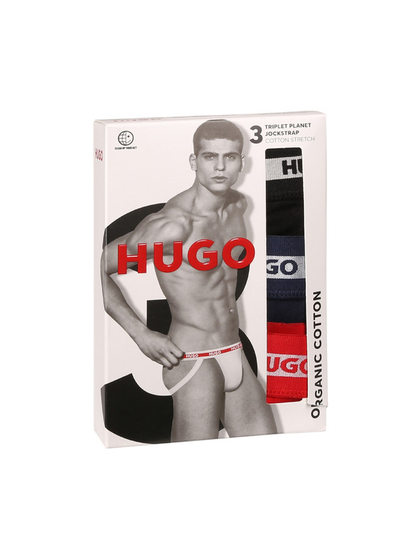 HUGO Komplet treh - moške jockstrap HUGO večbarvne