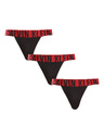 Calvin Klein Komplet treh - moške jockstrap Calvin Klein črne