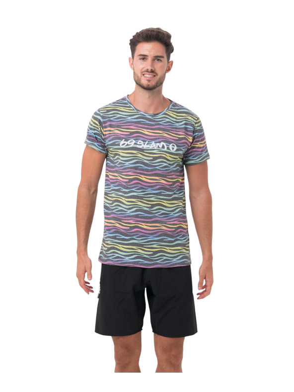 69slam Moški t-shirt 69SLAM ZEBRA NEON HANS