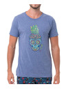 69slam Moška majica 69SLAM PINE SKULL BLUE