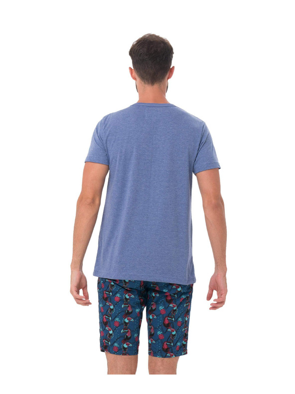 69slam Moška majica 69SLAM PINE SKULL BLUE