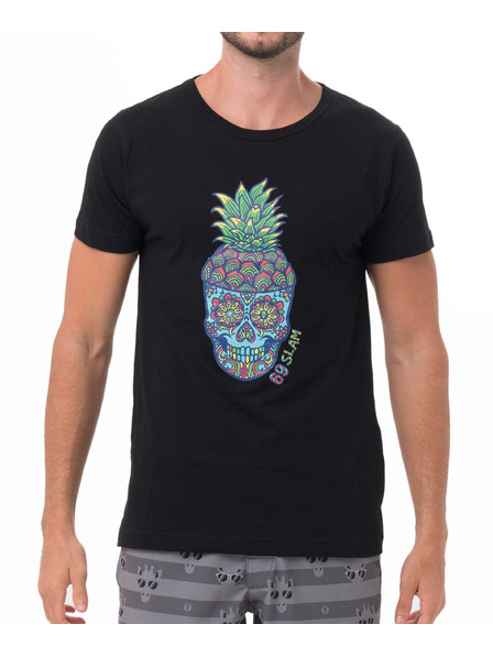 69slam Moška majica 69SLAM PINE SKULL BLACK