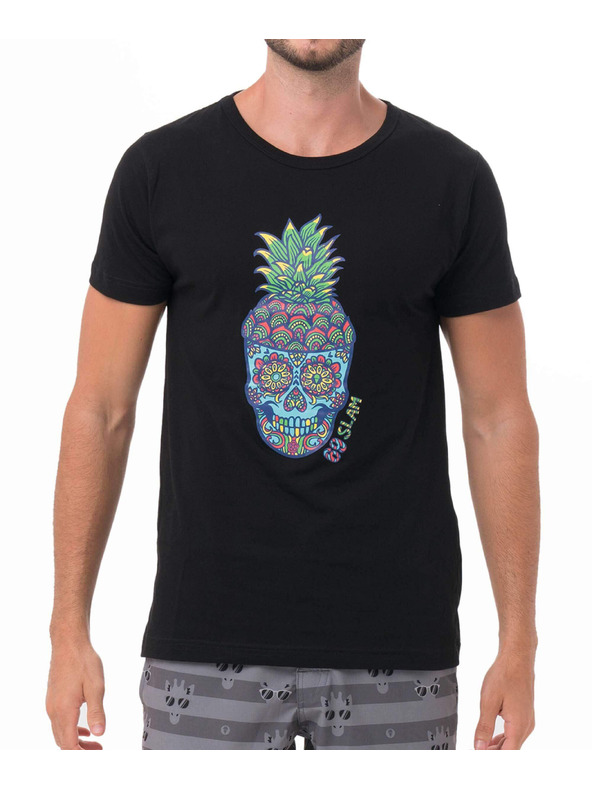 69slam Moška majica 69SLAM PINE SKULL BLACK