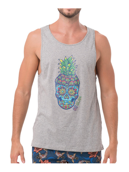 69slam Moška majica 69SLAM PINE SKULL GREY