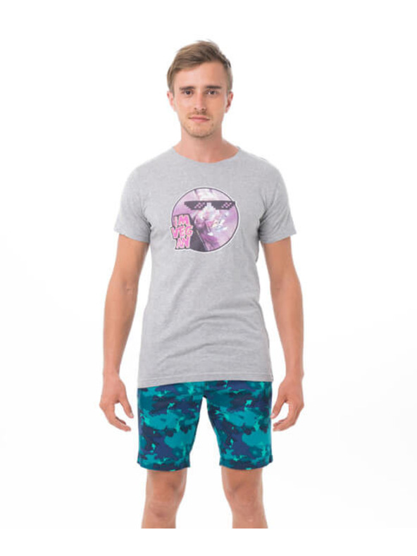 69slam Moška majica 69SLAM VEGAN RABBIT GREY