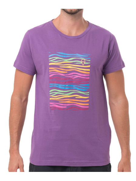 69slam Moška majica 69SLAM ZEBRA NEON PURPLE