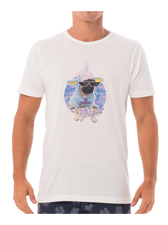 69slam Moška majica 69SLAM PUGNICORN WHITE