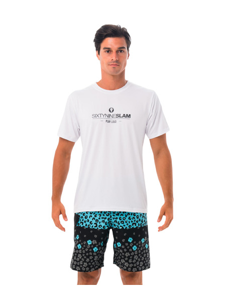 69slam Moška majica 69SLAM TEXTO WHITE UPF +30