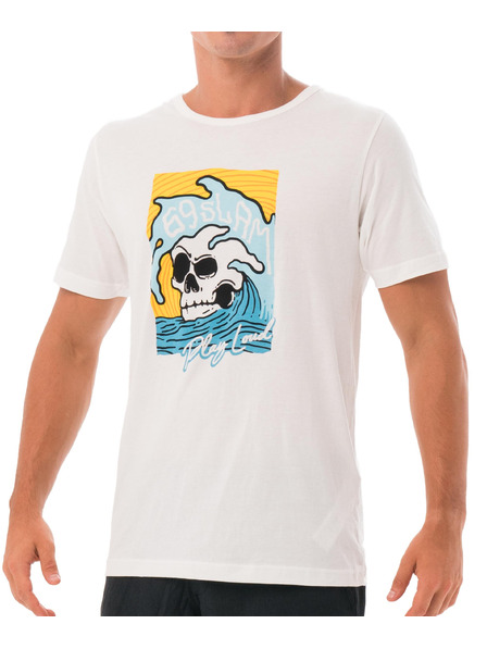 69slam Moška majica 69SLAM SKULL ISLE WHITE