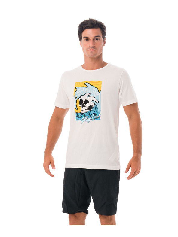 69slam Moška majica 69SLAM SKULL ISLE WHITE