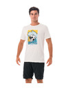 69slam Moška majica 69SLAM SKULL ISLE WHITE