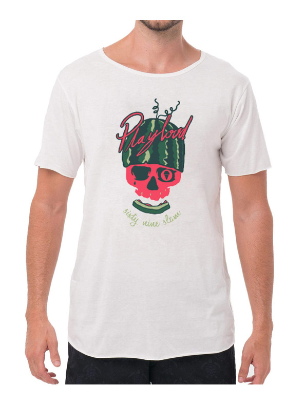 69slam Moška majica 69SLAM MELON RIDER WHITE