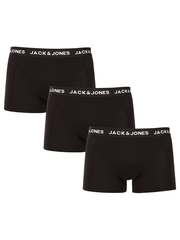 Jack & Jones Komplet treh črnih boksaric Jack & Jones Anthony