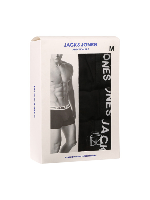 Jack & Jones Komplet treh črnih boksaric Jack & Jones Anthony