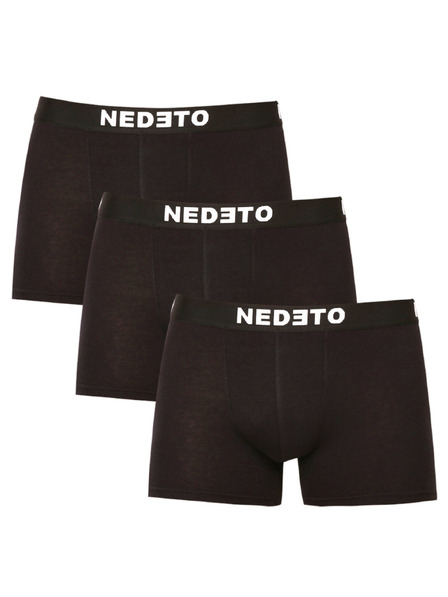 Nedeto Komplet treh moških boksaric v črni barvi Nedeto