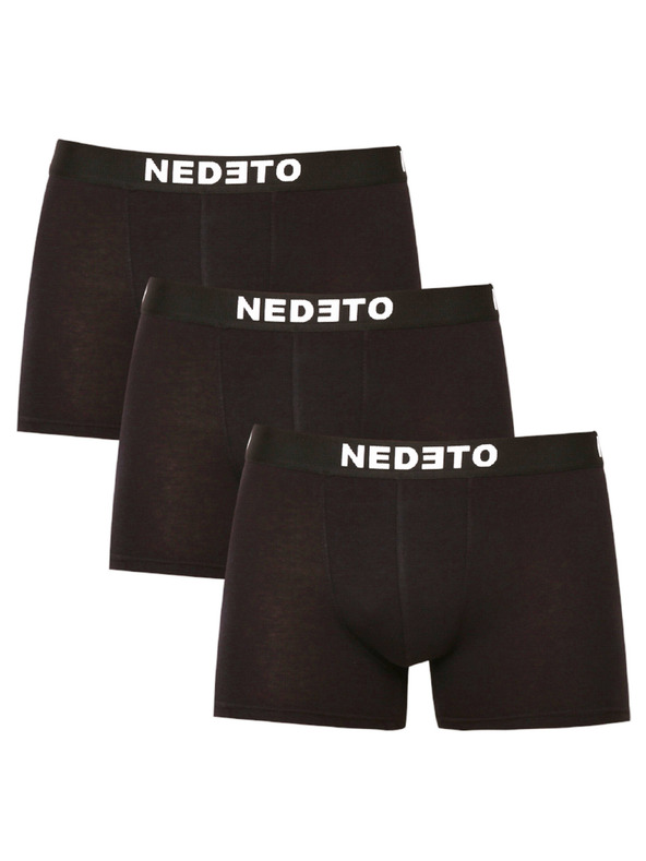 Nedeto Komplet treh moških boksaric v črni barvi Nedeto