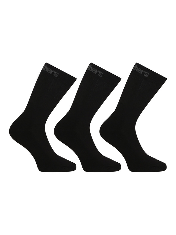 Horsefeathers 3PACK Horsefeathers nogavice črne