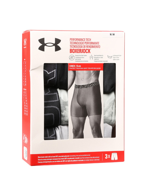Under Armour Moške boksarice Under Armour M UA Perf Tech Nov 6in - 3pk