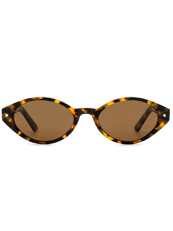 VEYREY VeyRey ženske mačja oko acetátna polarizacijska sončna očala Aest leopard obroba rjava stekla