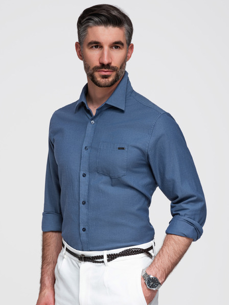 Ombre Clothing Srajca K695 - denim Ombre Clothing