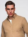 Ombre Clothing Srajca K700 - kava Ombre Clothing