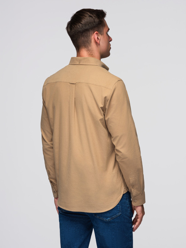 Ombre Clothing Srajca K700 - kava Ombre Clothing