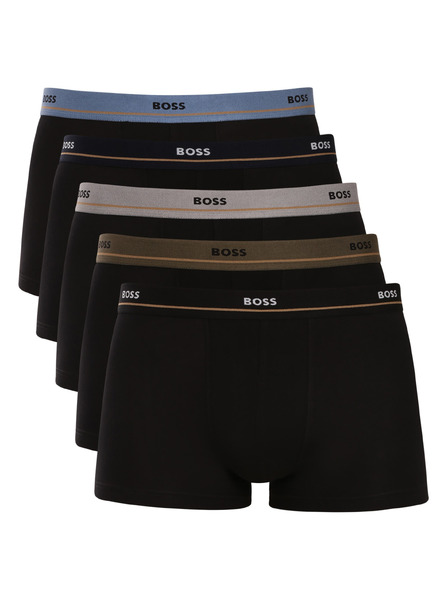 BOSS Set petih - moške boksarice BOSS črne