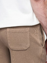 Ombre Clothing Moške bombažne športne hlače BASIC brown Ombre Oblačila