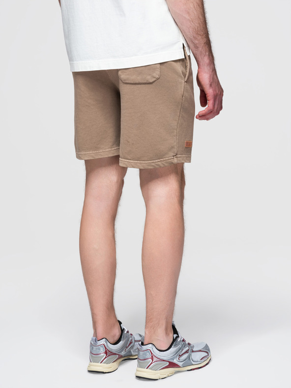 Ombre Clothing Moške bombažne športne hlače BASIC brown Ombre Oblačila