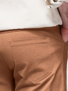 Ombre Clothing Moške hlače s cargo žepi in robom nohavic - topla rjava V2 P1526 Ombre Clothing