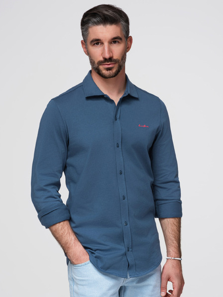 Ombre Clothing Srajca K697 - denim Ombre Clothing