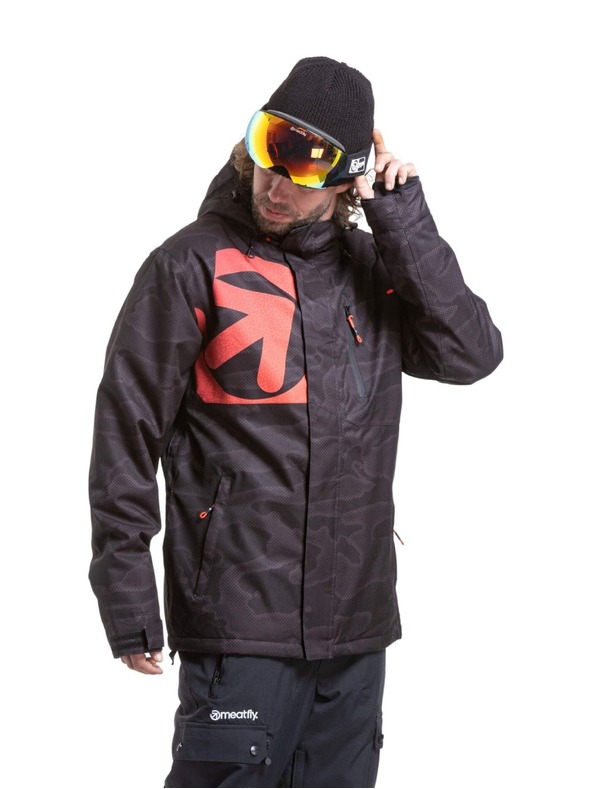 Meatfly Meatfly moški SNB & SKI jakna Shader Morph Black