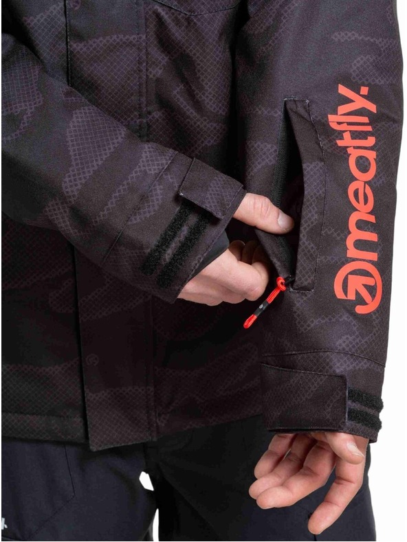 Meatfly Meatfly moški SNB & SKI jakna Shader Morph Black