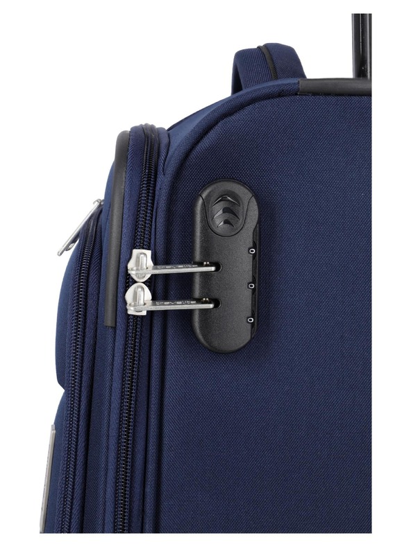 Travelite Set potovalnih kovčkov Travelite Priego S,M,L Navy